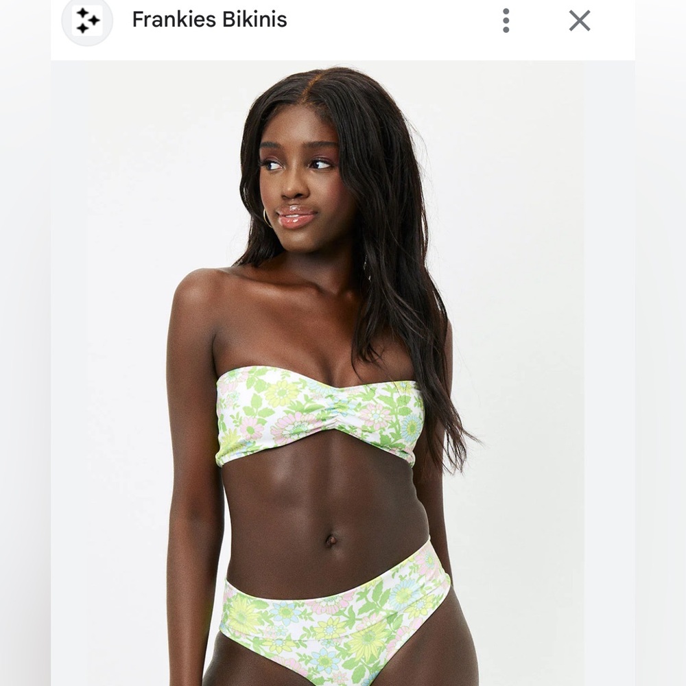 Frankies Bikinis Floral Bikini Set